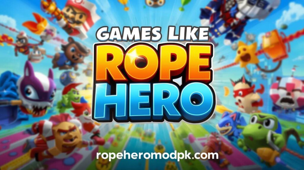 "Best games like Rope Hero open world action alternatives"