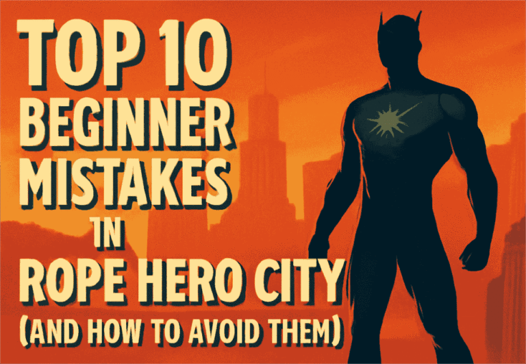 Top 10 Beginner Mistakes in Rope Hero Vice Town & How to Fix Them Top 10 Beginner Mistakes in Rope Hero Vice Town & How to Fix Them