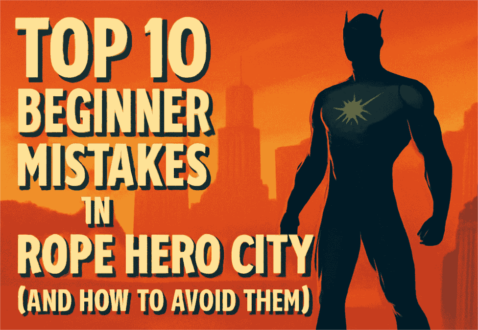 Top 10 Beginner Mistakes in Rope Hero Vice Town & How to Fix Them
